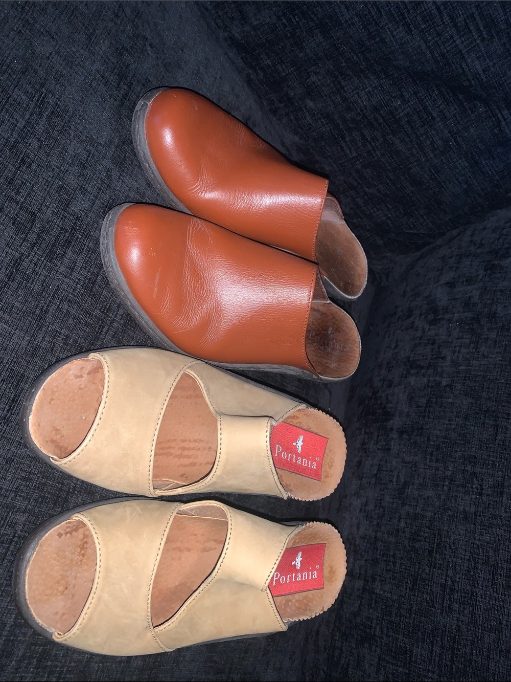Portania Tan and Sedona brown Open-Toe Wedge Sandals 2 for the price of one!